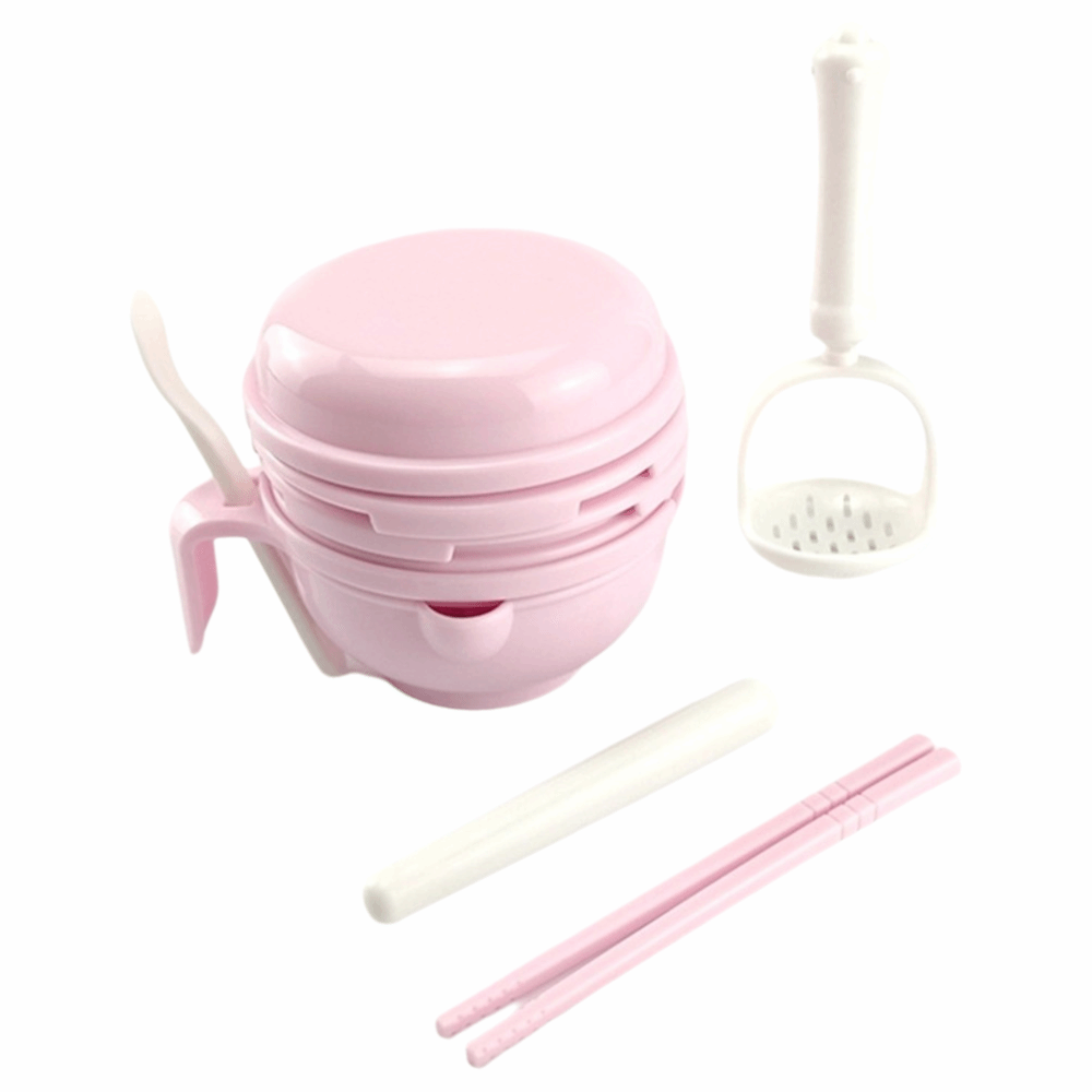 Baby Food Grinding Bowl - 단색 아기 음식 분쇄기 수제 다기능