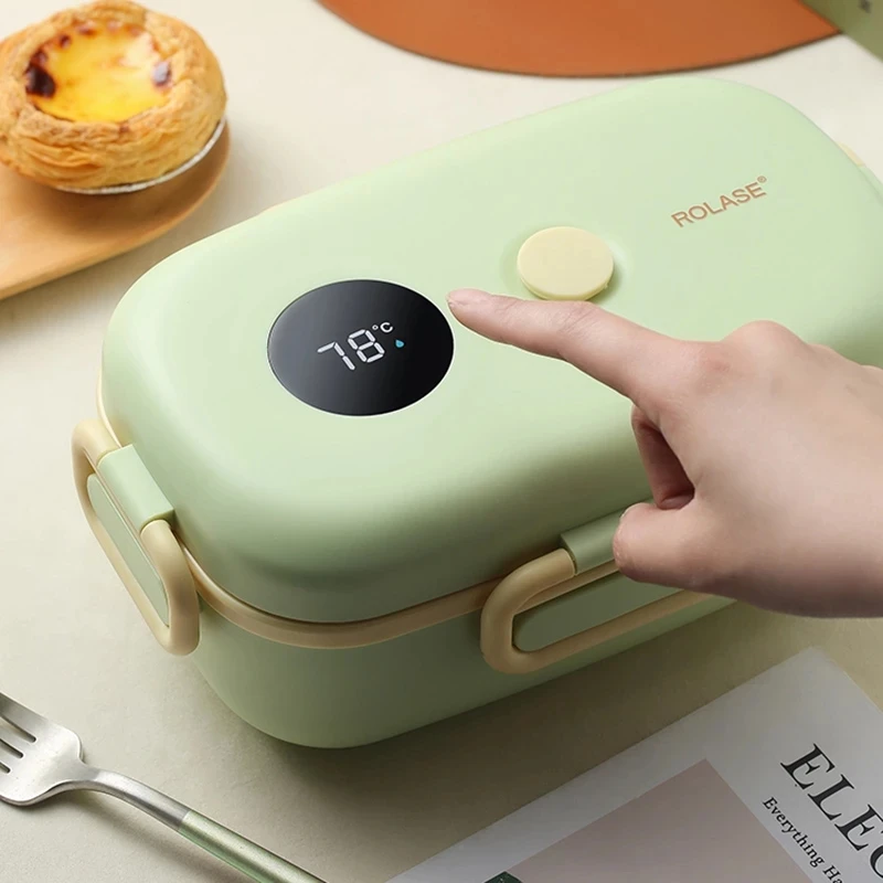 Baby Food Warmer Portable - 남녀공용 단열 도시락, 지능형 디스플레이 온도
