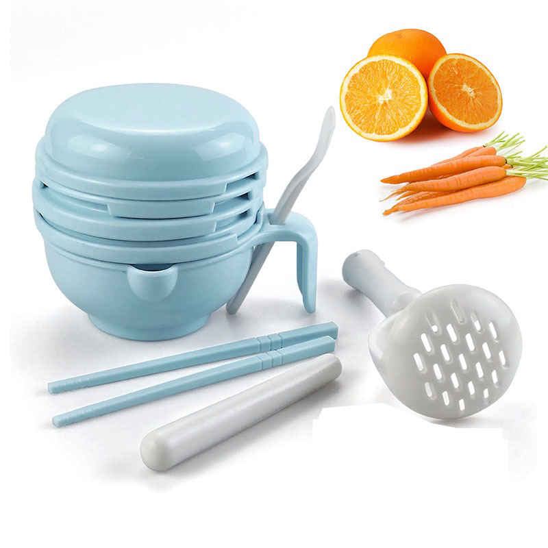 Baby Food Grinding Bowl - 이유식 분쇄 그릇, 수동식 가정용 식품