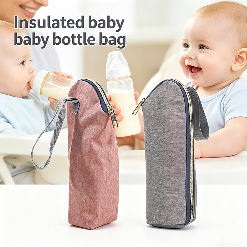 Baby Food Warmer Portable - 휴대용 아기 젖병 보온 가방, 지퍼가