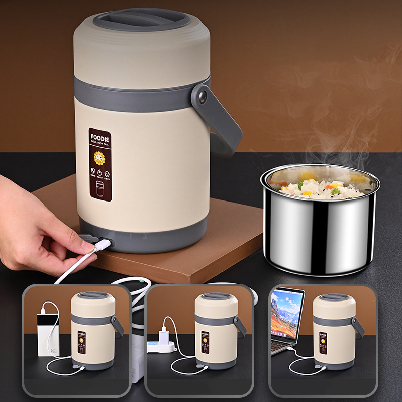 USB 전기 가열 도시락 상자 스테인레스 스틸 음식 따 - Baby Food Warmer Portable 리뷰 및 가격
