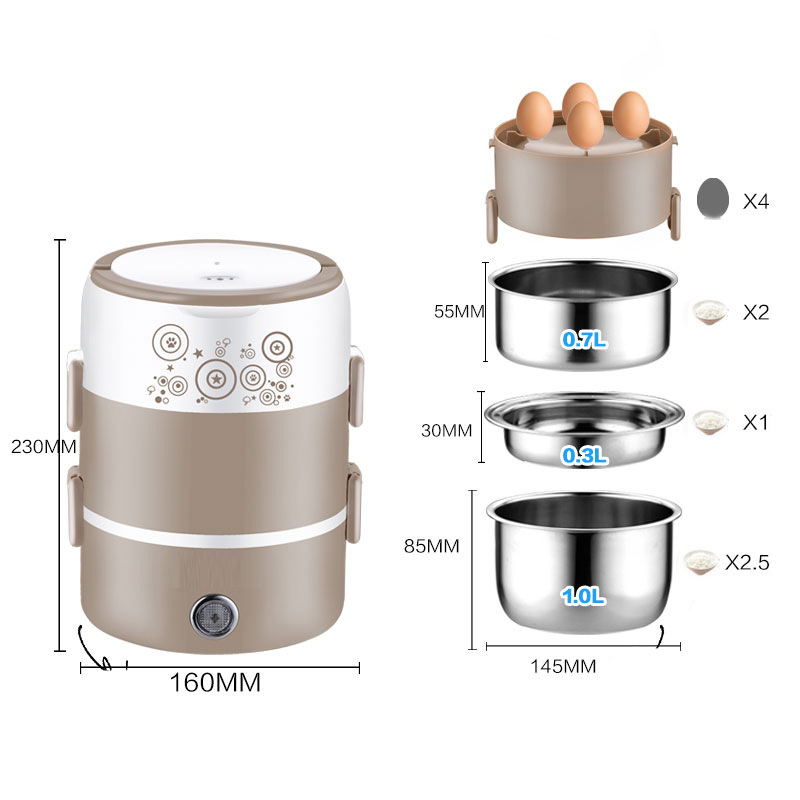 스테인레스 스틸 전기 난방 도시락, 가정 사무실 김밥  - Baby Food Warmer Portable 리뷰 및 가격