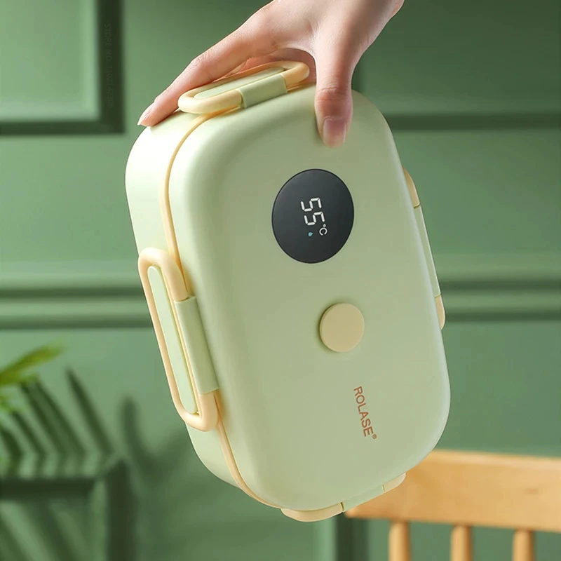 남녀공용 단열 도시락, 지능형 디스플레이 온도 도시락, - Baby Food Warmer Portable 리뷰 및 가격