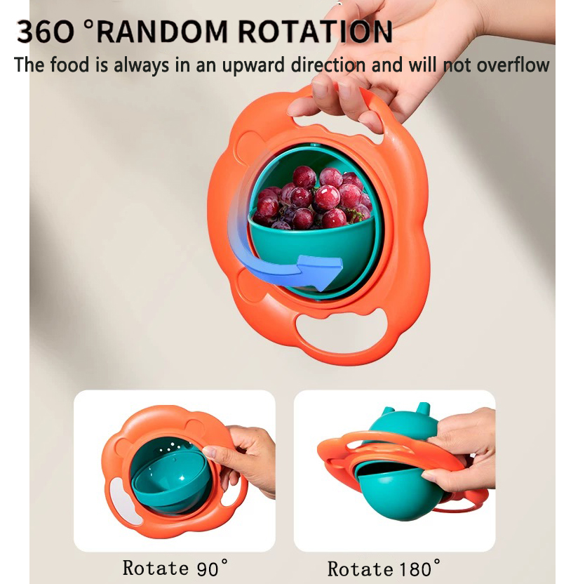 아기 자이로 그릇 실용적인 디자인 어린이 로터리 밸런스 - Baby Food Grinding Bowl 리뷰 및 가격