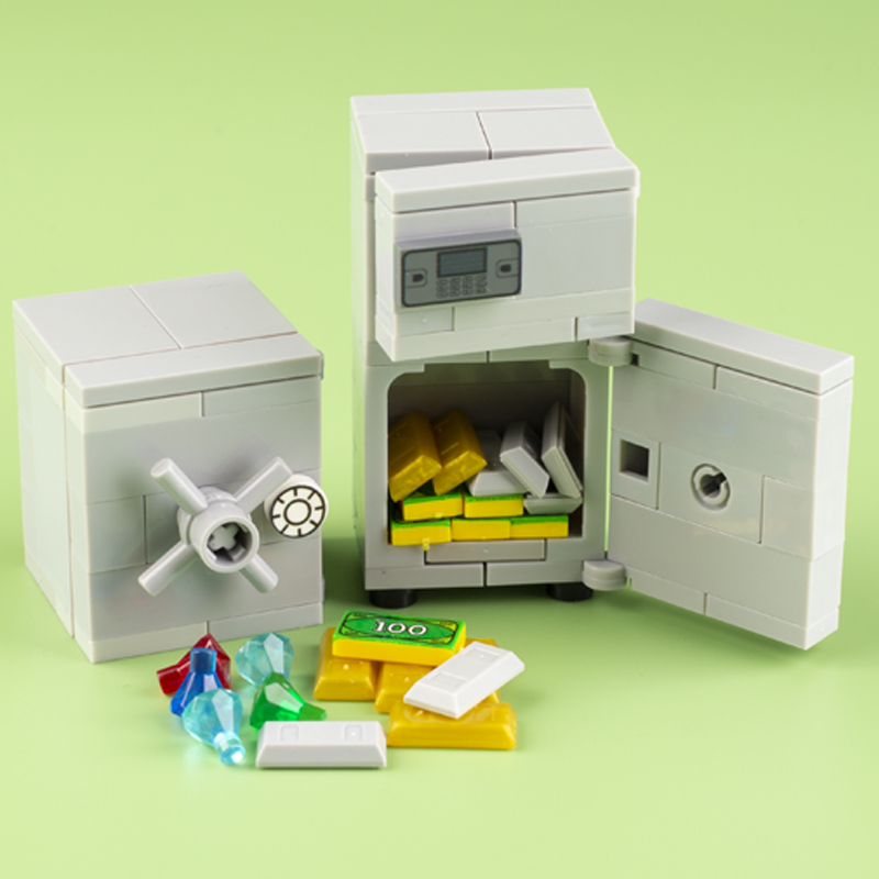 MOC 도시 Strongbox 안전 상자 빌딩 블록 A - Lego Set Creator 리뷰 및 가격