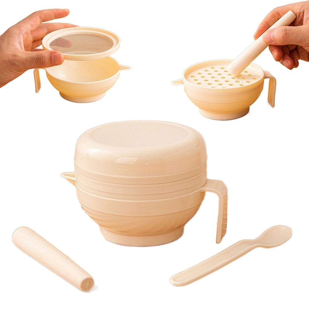 7개 세트 휴대용 음식 분쇄 그릇 세트, 쌓을 수 있는 - Baby Food Grinding Bowl 리뷰 및 가격