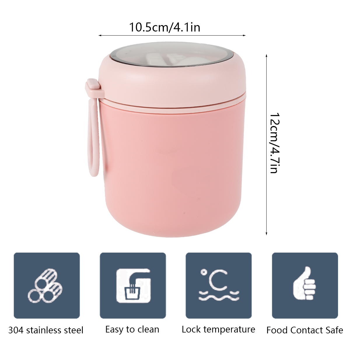 뜨거운 음식용 진공 단열 식품 용기, 304 스테인레스 - Baby Food Warmer Portable 리뷰 및 가격