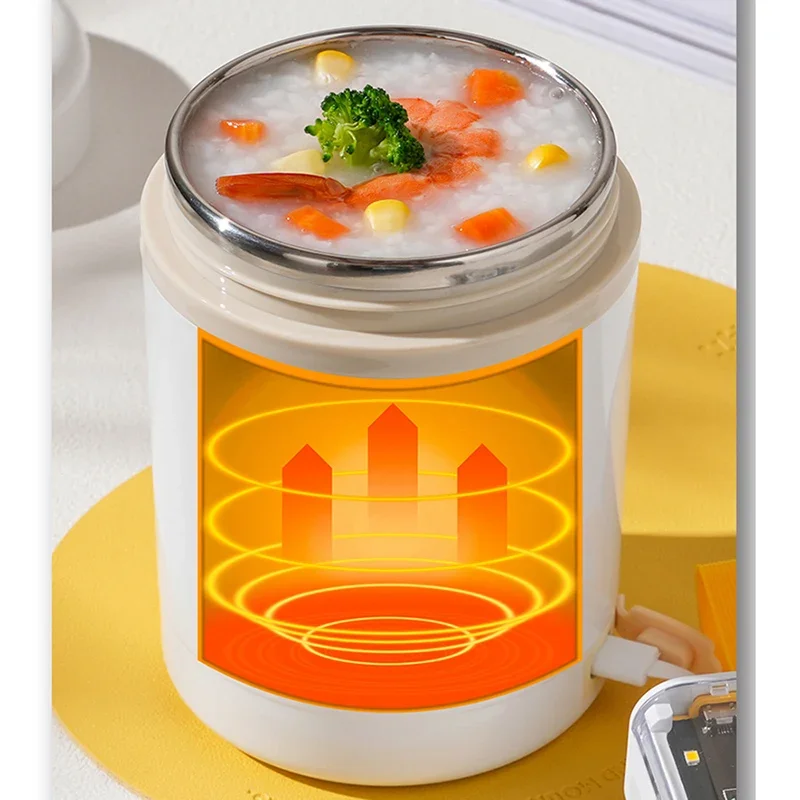 600ML USB 전기 난방 도시락 상자 휴대용 피크닉 - Baby Food Warmer Portable 리뷰 및 가격